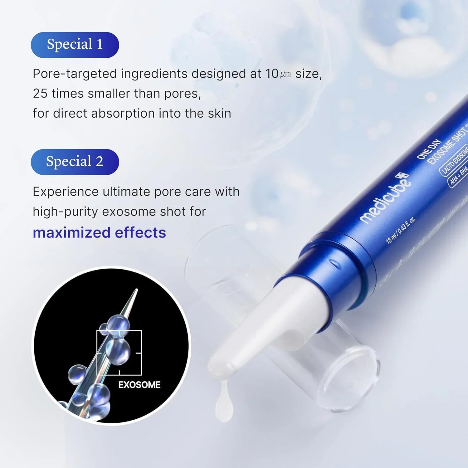 Medicube One Day Exosome 25000 Shot Pore Ampoule 13ml