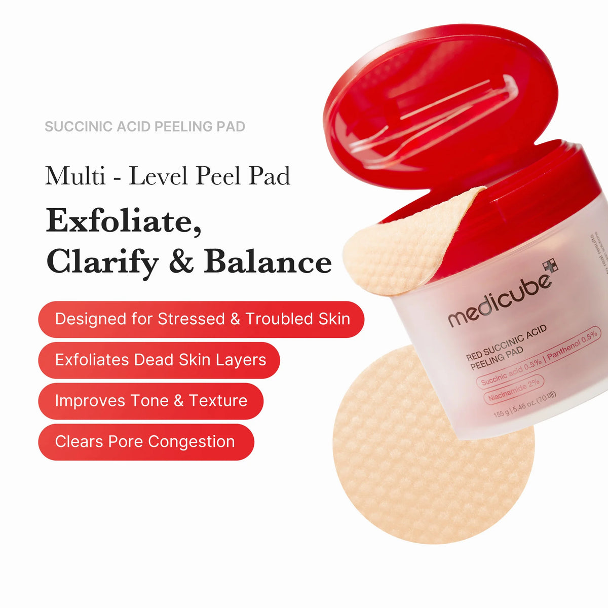 Medicube Red Succinic Acid Pads